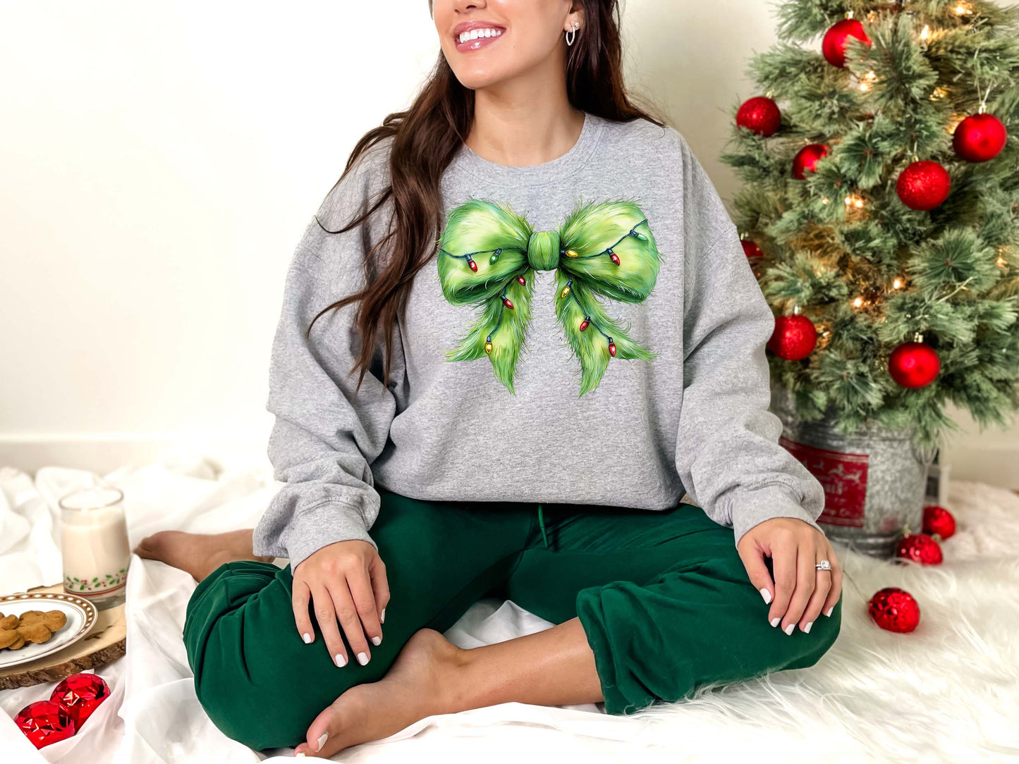 Grinch Bow Transfer