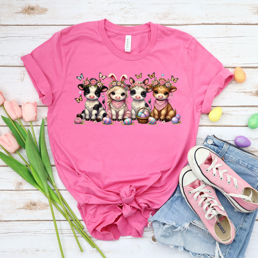 Mini Easter Cows Transfers