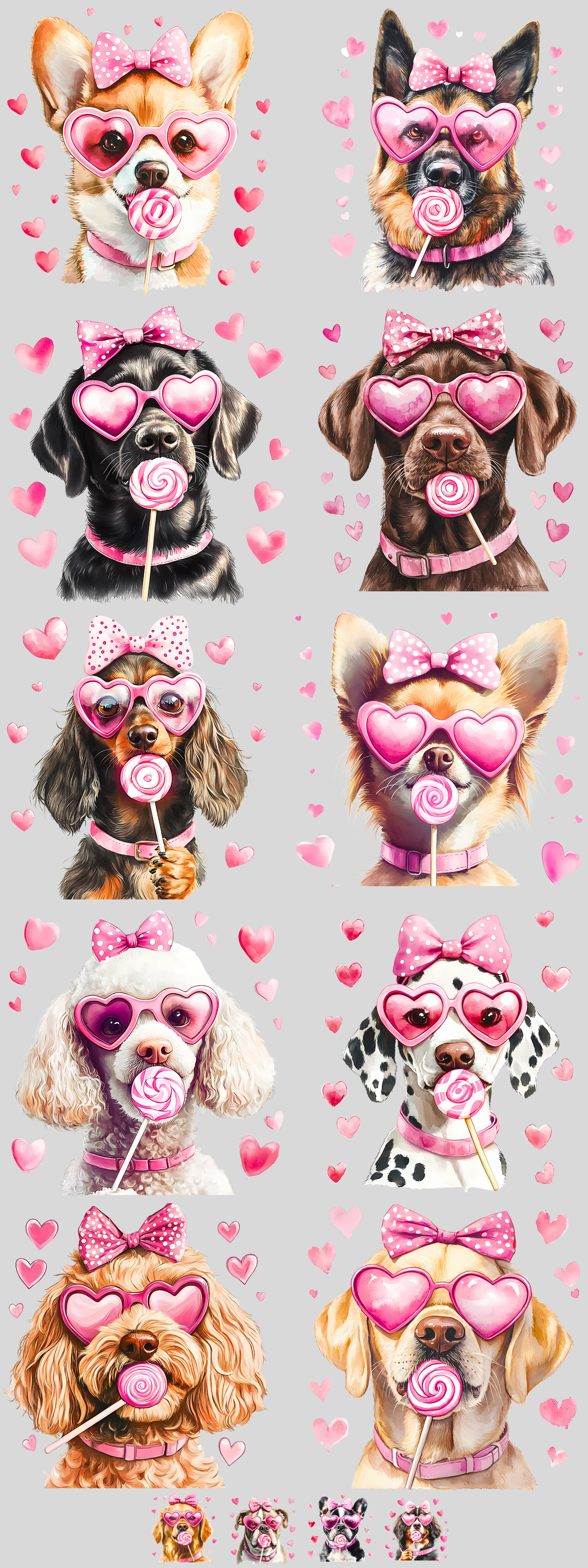 PREMADE GANG SHEET - Puppy Love Transfers