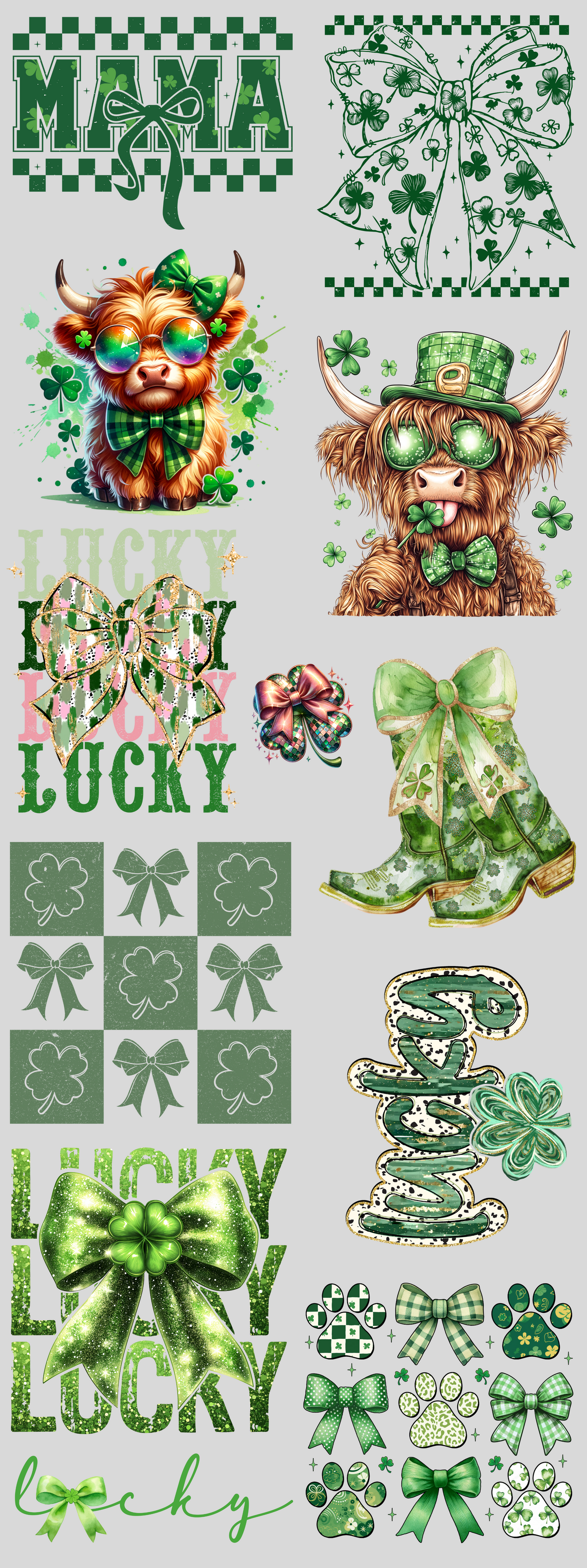 PREMADE GANG SHEET - St. Patrick's Day Transfers