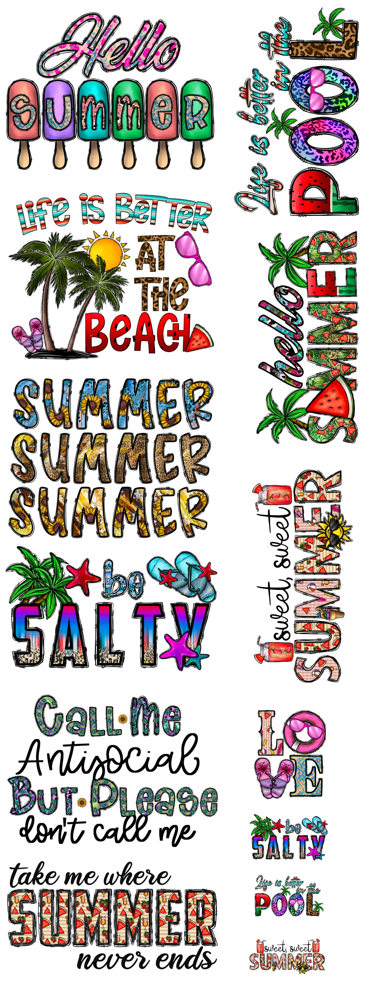 PREMADE GANG SHEET - Summer Transfers