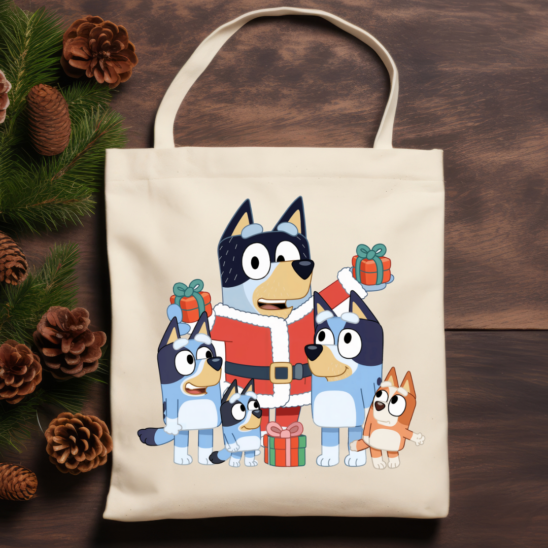 BLUEY - Dad and Santa Scenes Transfers