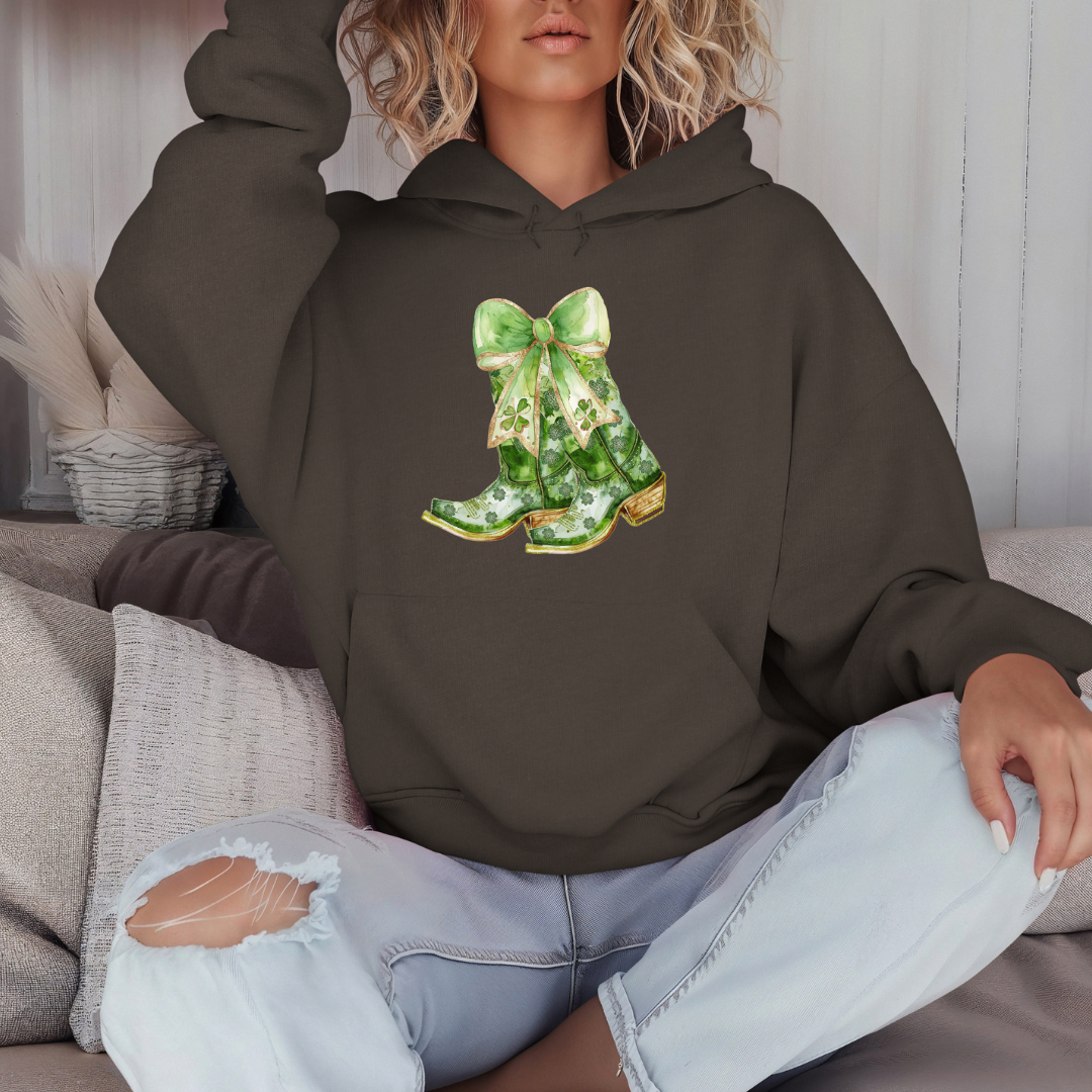 St. Patty's Cowgirl Boots Transfer