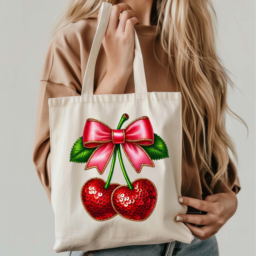 Sparkly Cherries Transfer