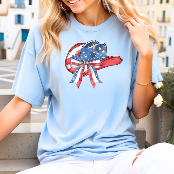 Patriotic Cowboy Hat Transfer