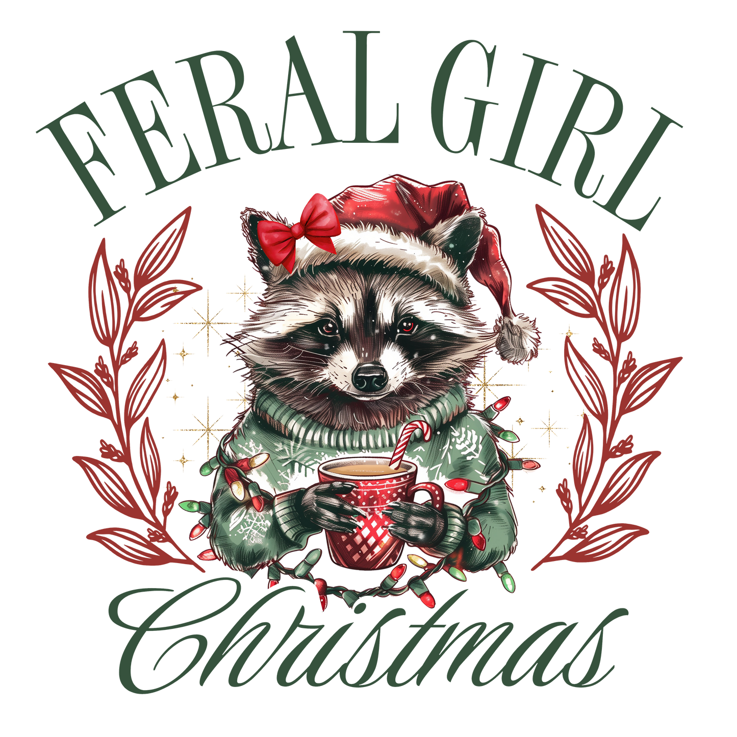 Feral Girl Christmas Transfer