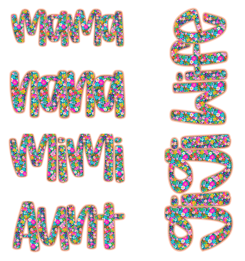 PREMADE GANG SHEET - Floral Mama Transfers