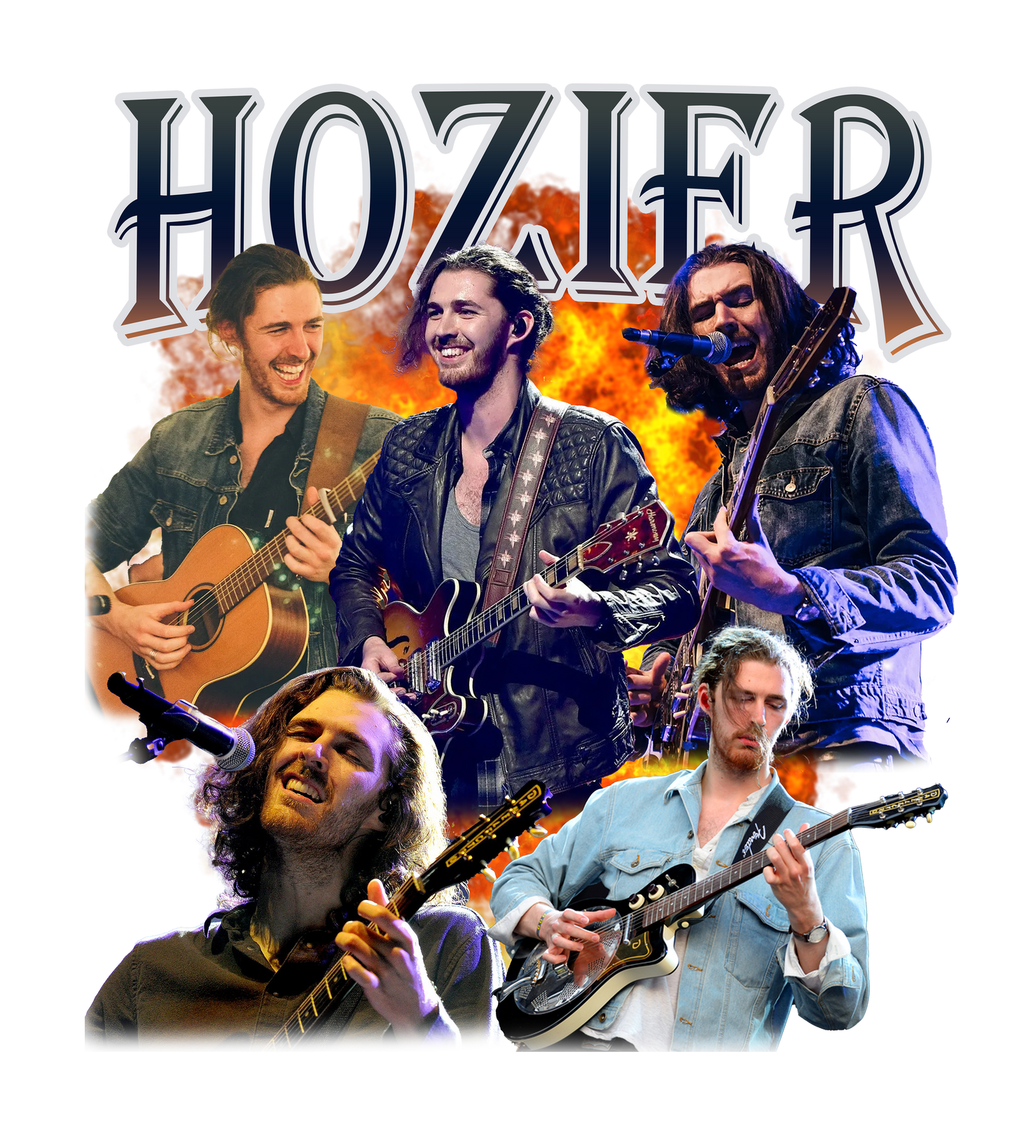 Hozier - Guitar Collage Transfer