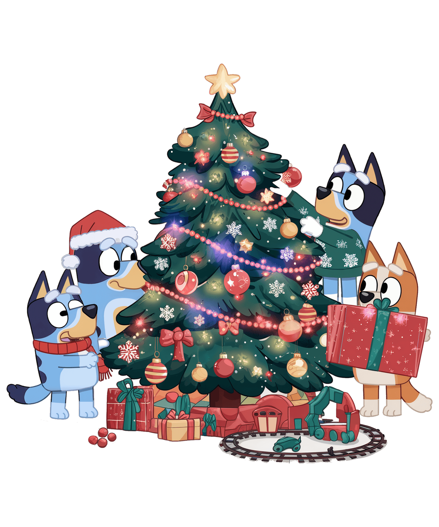 BLUEY - Christmas Tree Scenes