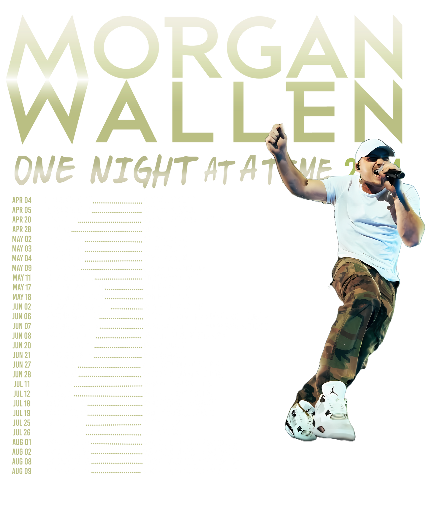 Morgan Wallen - One Night At A Time Tour Transfer