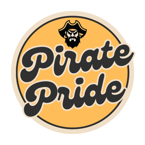 Pirate Pride retro circle logo Transfer