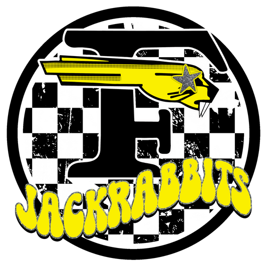 Forney Jackrabbits Groovy Circle Logo Transfer