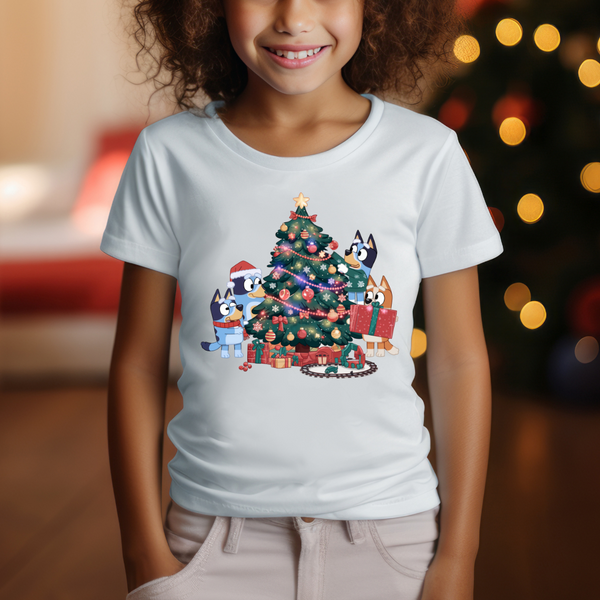 BLUEY - Christmas Tree Scenes Transfers