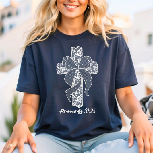 Proverbs 31:25 (lace) Transfer