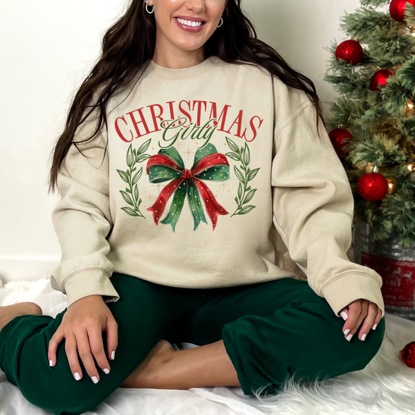 Christmas Girly Bow Transfer