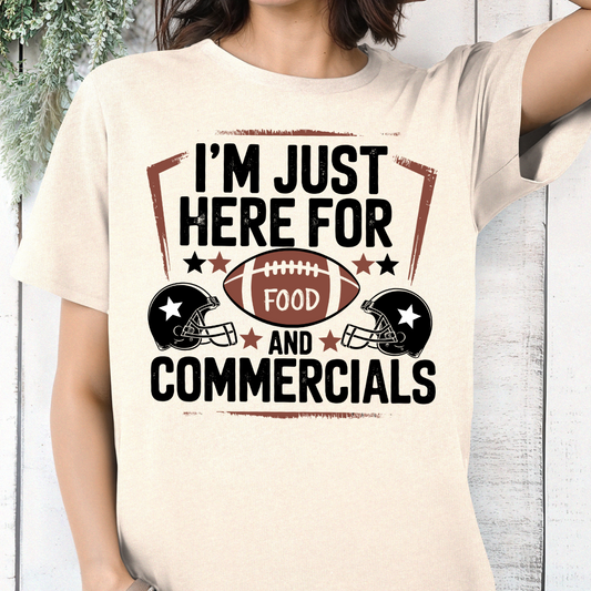 Super Bowl - Just Here For Food and Commercials Transfer