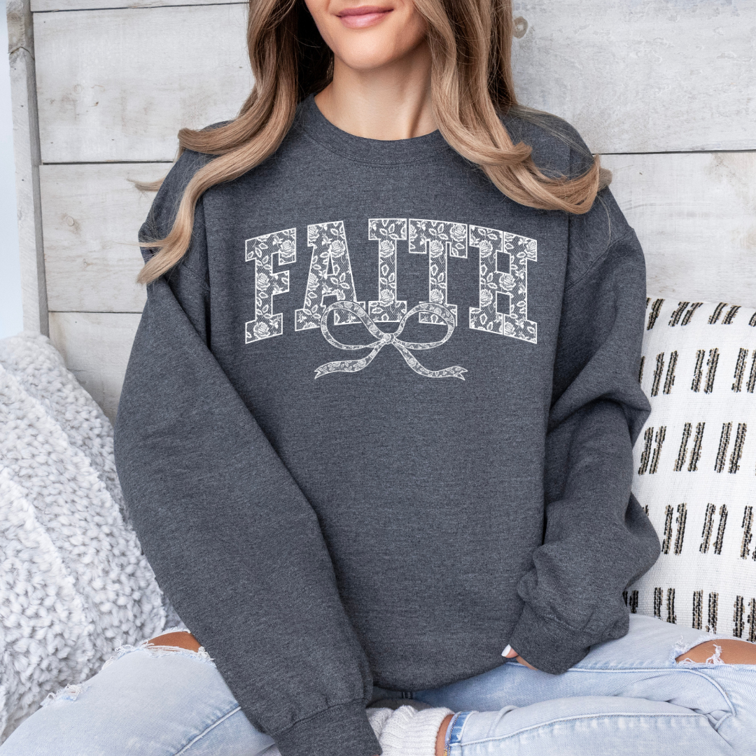 Faith (lace and bow) Transfer