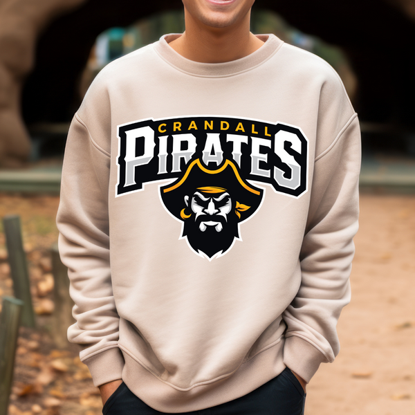 Crandall Pirates chest logo Transfer