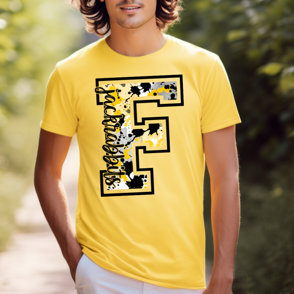 F Jackrabbits Splatter Paint Transfer