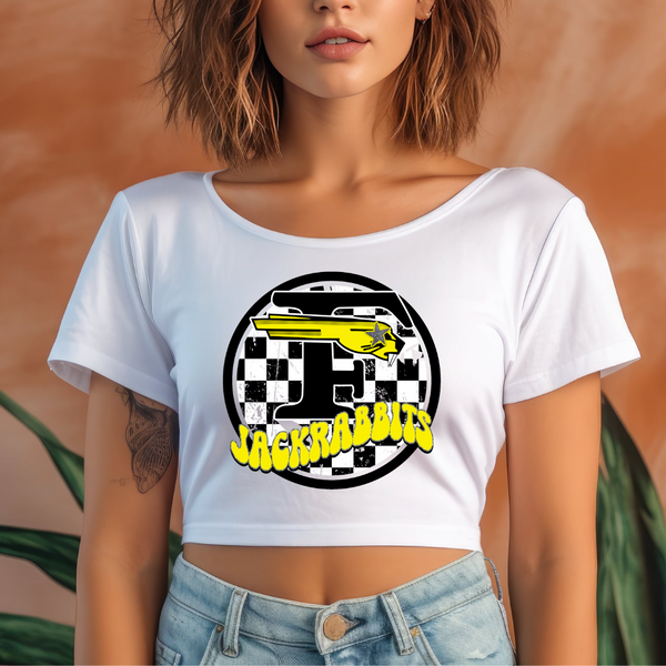 Forney Jackrabbits Groovy Circle Logo Transfer