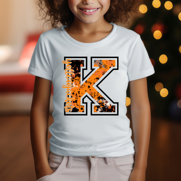 K Yellowjackets Splatter Paint Transfer