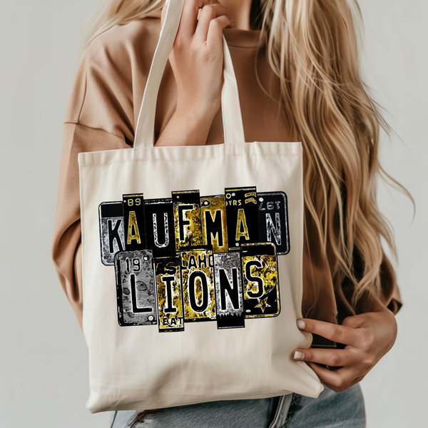 Kaufman Lions license plates Transfer