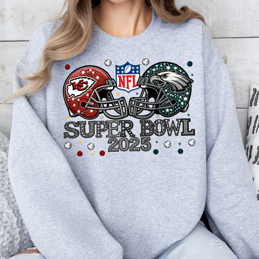 Super Bowl LIX Rhinestones Transfer