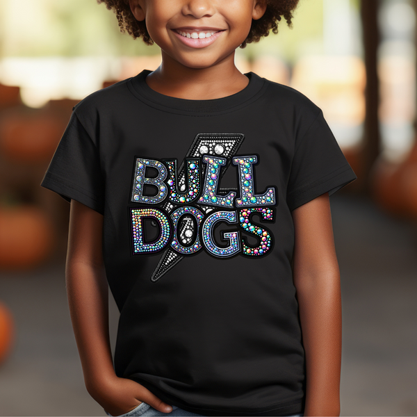 Bulldogs Faux Rhinestones Transfer